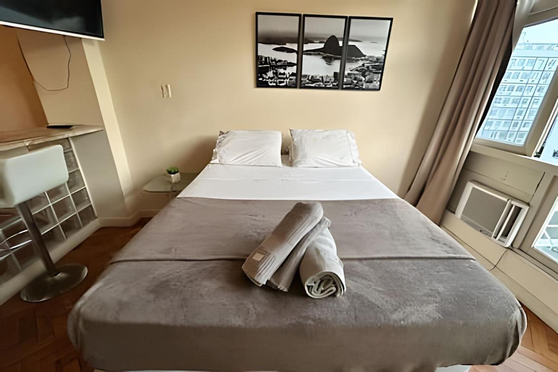 Apartamento Em Copacabana Com Vista Lateral Do Mar Rio de Janeiro Buitenkant foto